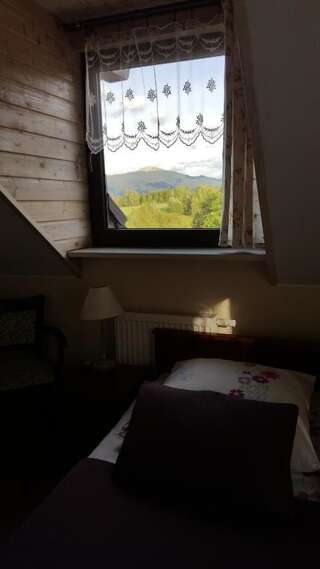 Отели типа «постель и завтрак» Dom Malowany Ветлина Двухместный номер с 1 кроватью и видом на горы-7